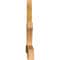 Ekena Millwork Davenport Rough Sawn Timber Gable Bracket, Western Red Cedar, 108"W x 45"H x 4"D x 6"F, 10/12 Pitch GBW108X45X0406DAV00RWR - alternate 4